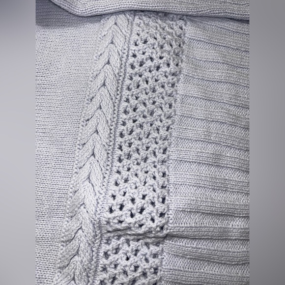 Altar'd State V-Neck Sweater - Soft Blue - Picture 6 of 6